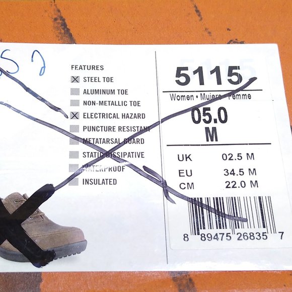 Red Wing Worx 5115 US 5M Women's Work Steel Toe Slip Resistant Electrical Hazard - Picture 8 of 9